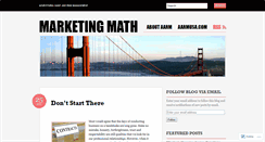 Desktop Screenshot of marketingmath.aarmusa.com