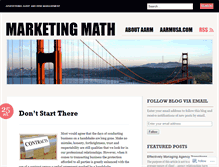 Tablet Screenshot of marketingmath.aarmusa.com